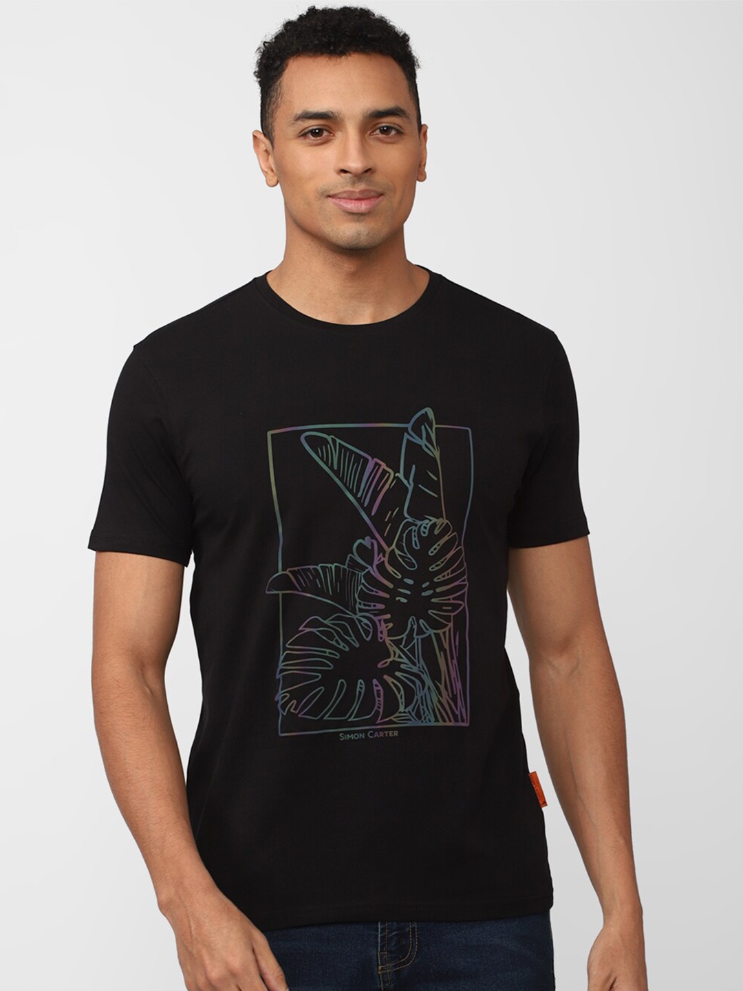 

SIMON CARTER LONDON Printed Slim Fit T-shirt, Black
