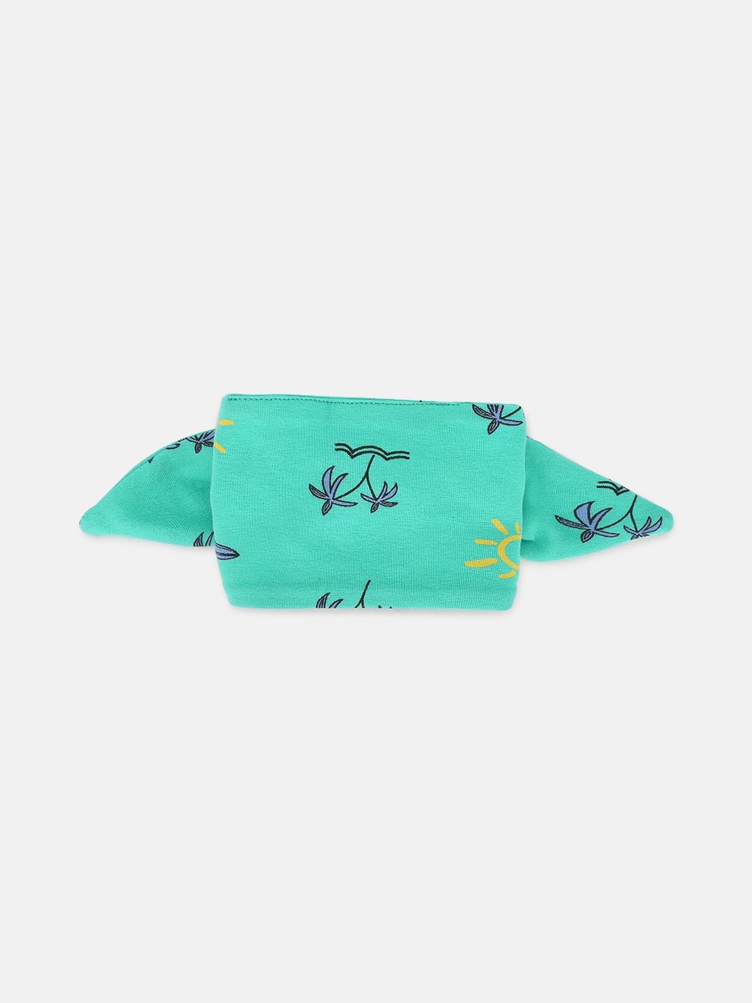 

Whistle & Hops Girls Beach Doodle Organic Cotton Headband, Turquoise blue