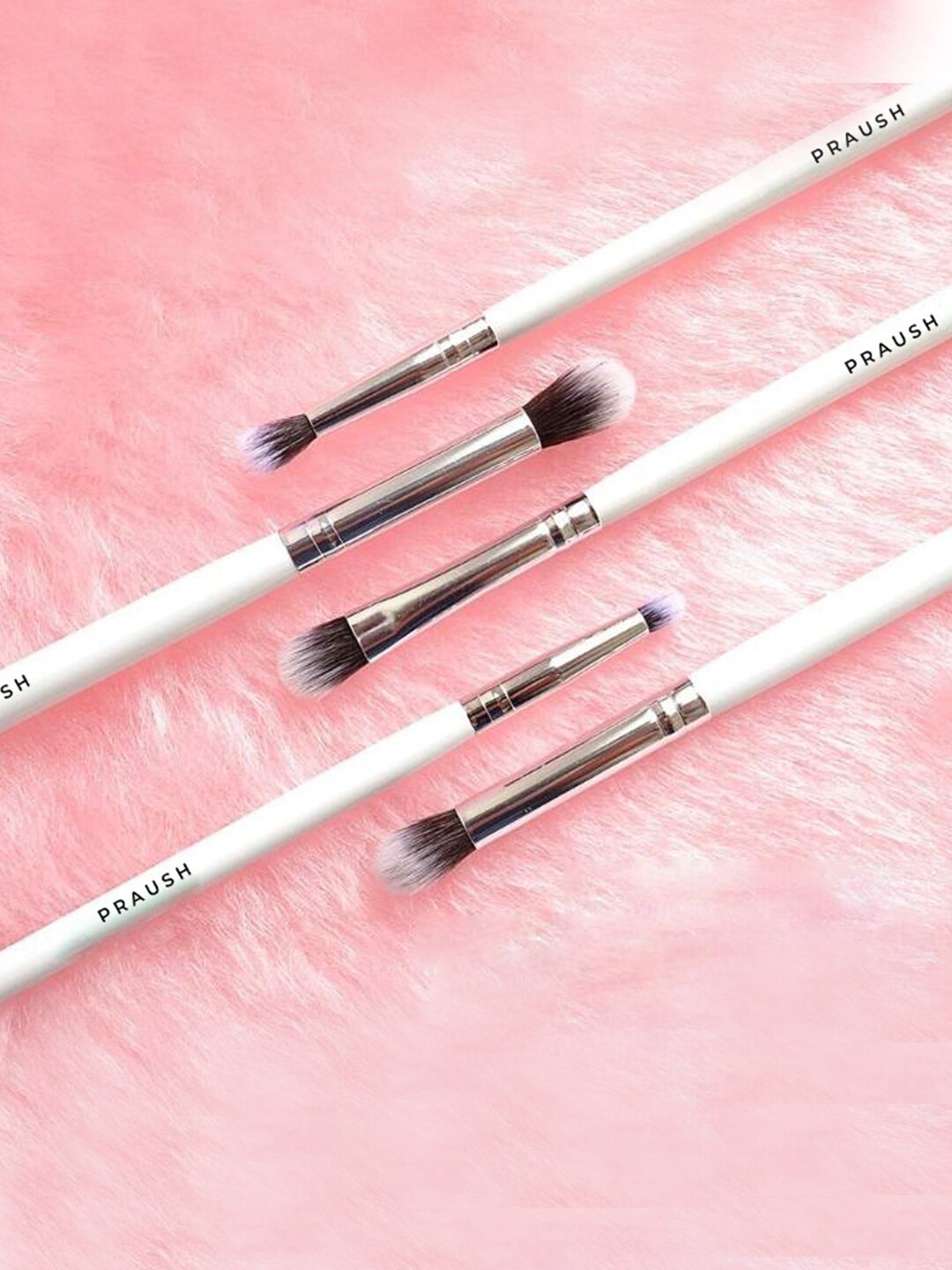 

Praush Professional Professional Set Of 5 Blending Eye Brushes Sets, White