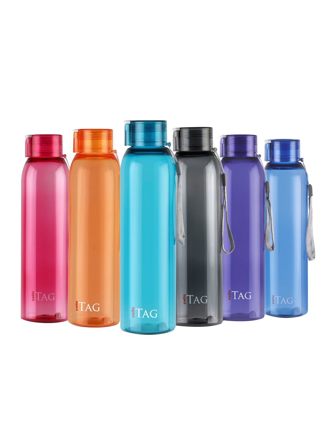 

Cello Tag Assorted 6 Pcs Plastic Water Bottle 1 L Each