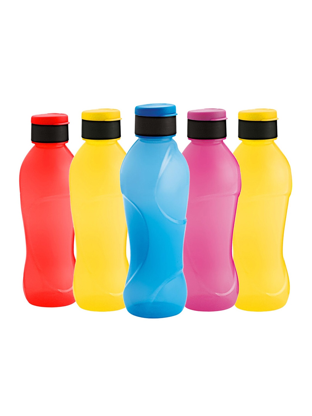 Cello Splash Flip Assorted 5 Pcs Water Bottle 1 L Each