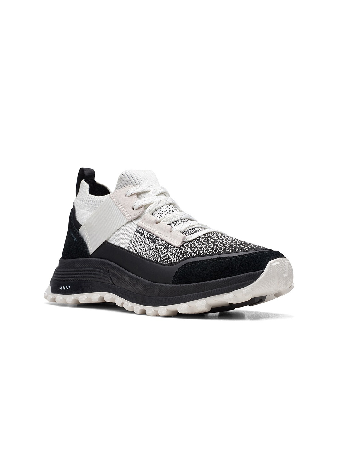 

Clarks Women Woven Design Lace-Up Sneakers, Off white