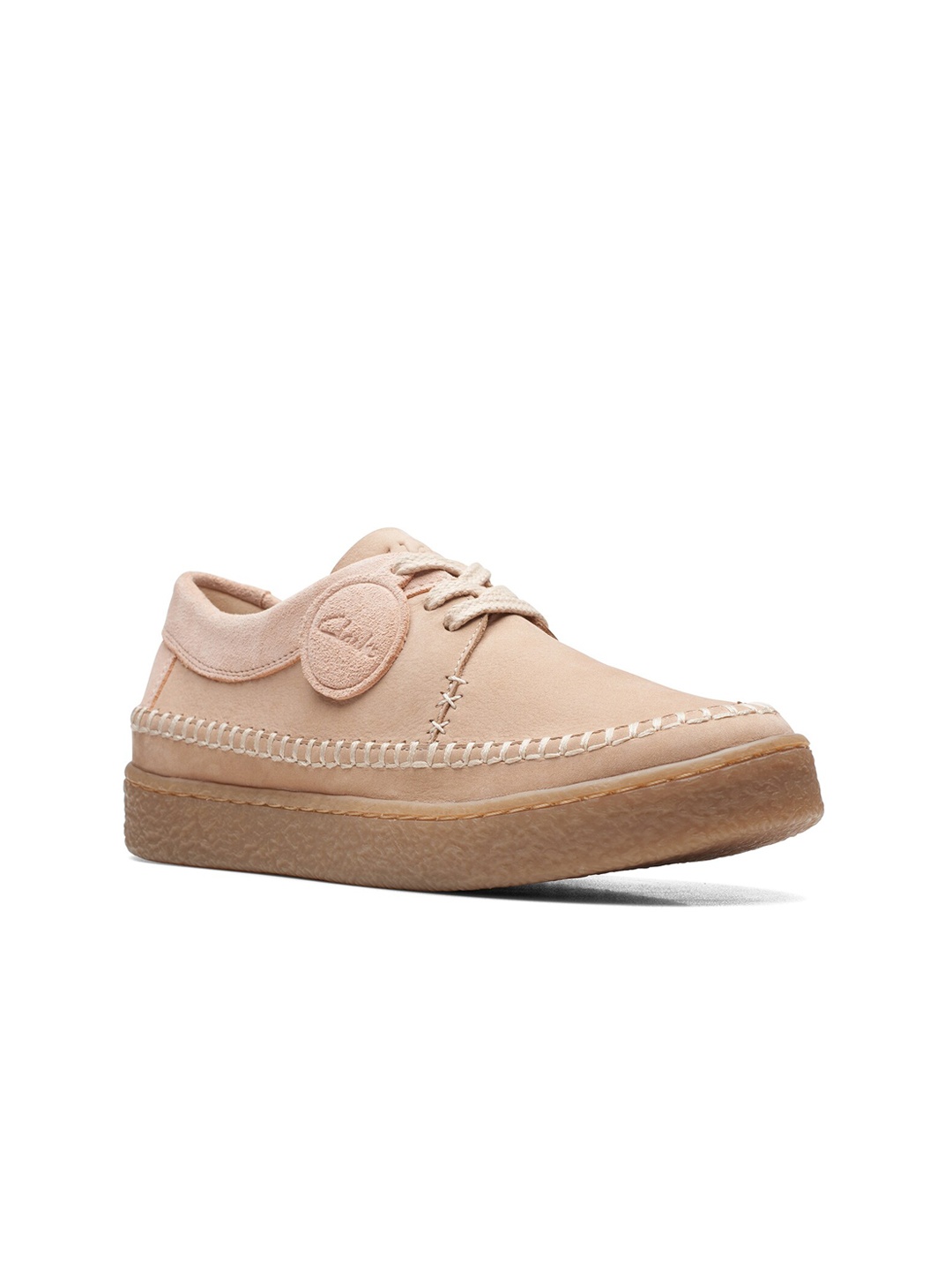 

Clarks Women Suede Lace-Up Sneakers, Brown