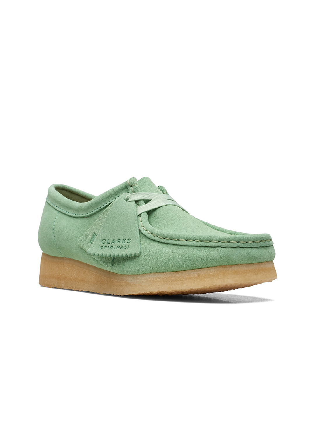 

Clarks Women Suede Lace-Up Boat Shoes, Green