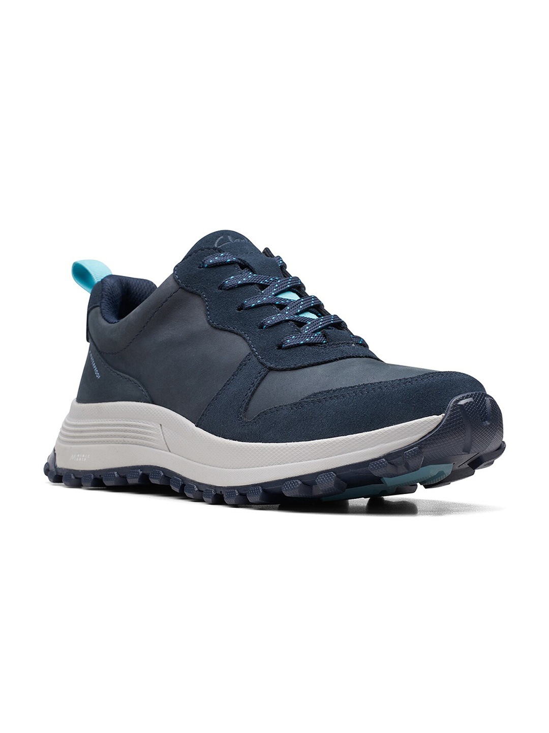 

Clarks Women Contrast Sole Lace-Up Sneakers, Navy blue