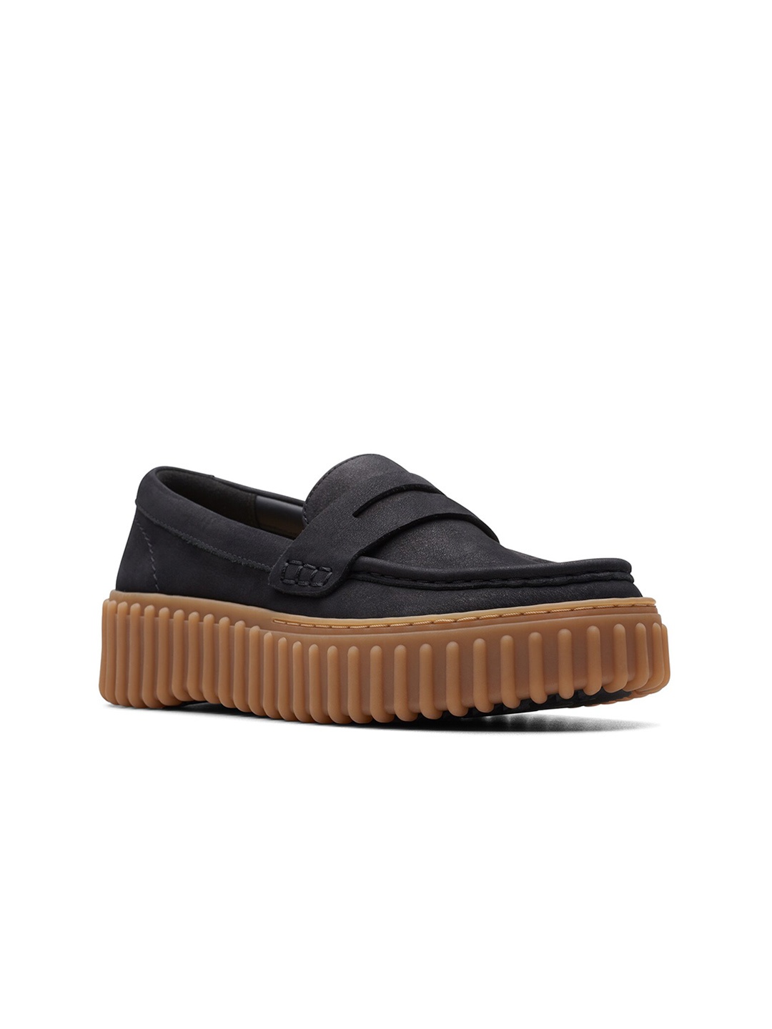 

Clarks Women Torhill Penny Nubuck Comfort Insole Loafers, Black