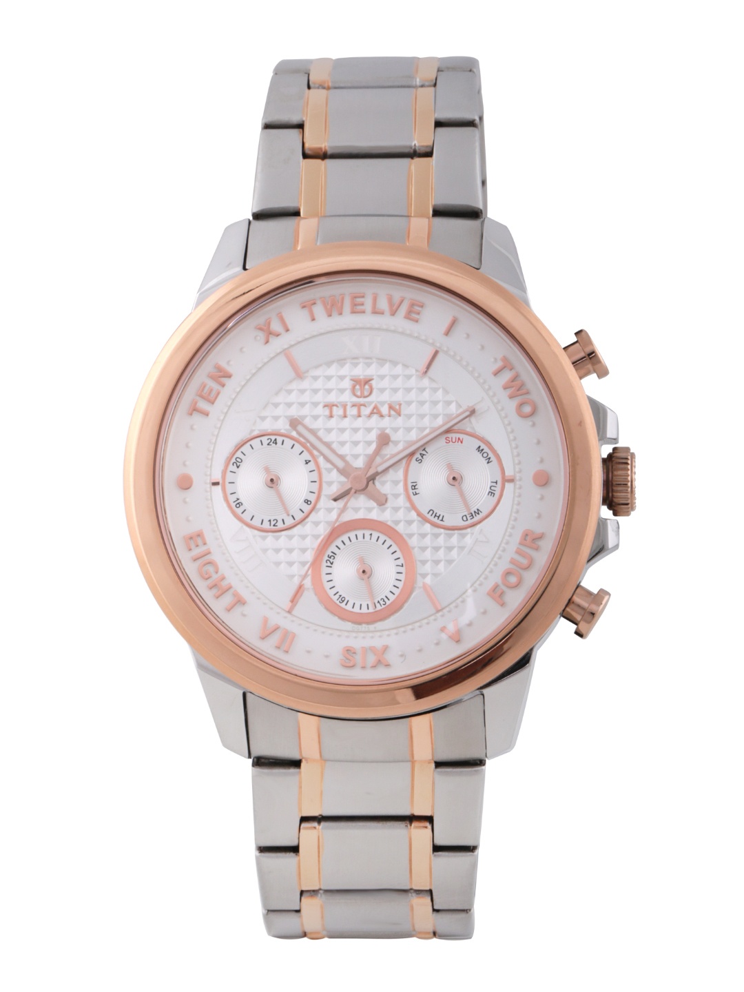 

Titan Men White Analogue Watch 1747KM01