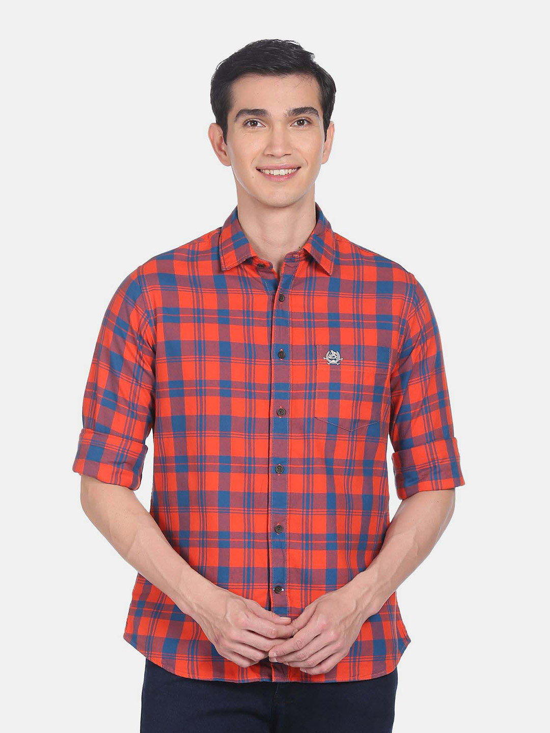 

U.S. Polo Assn. Buffalo Checks Cotton Casual Shirt, Red