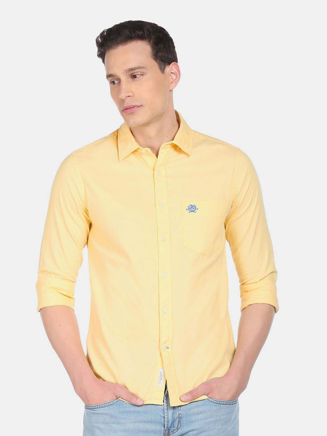 

U.S. Polo Assn. Plus Size Cotton Casual Shirt, Yellow
