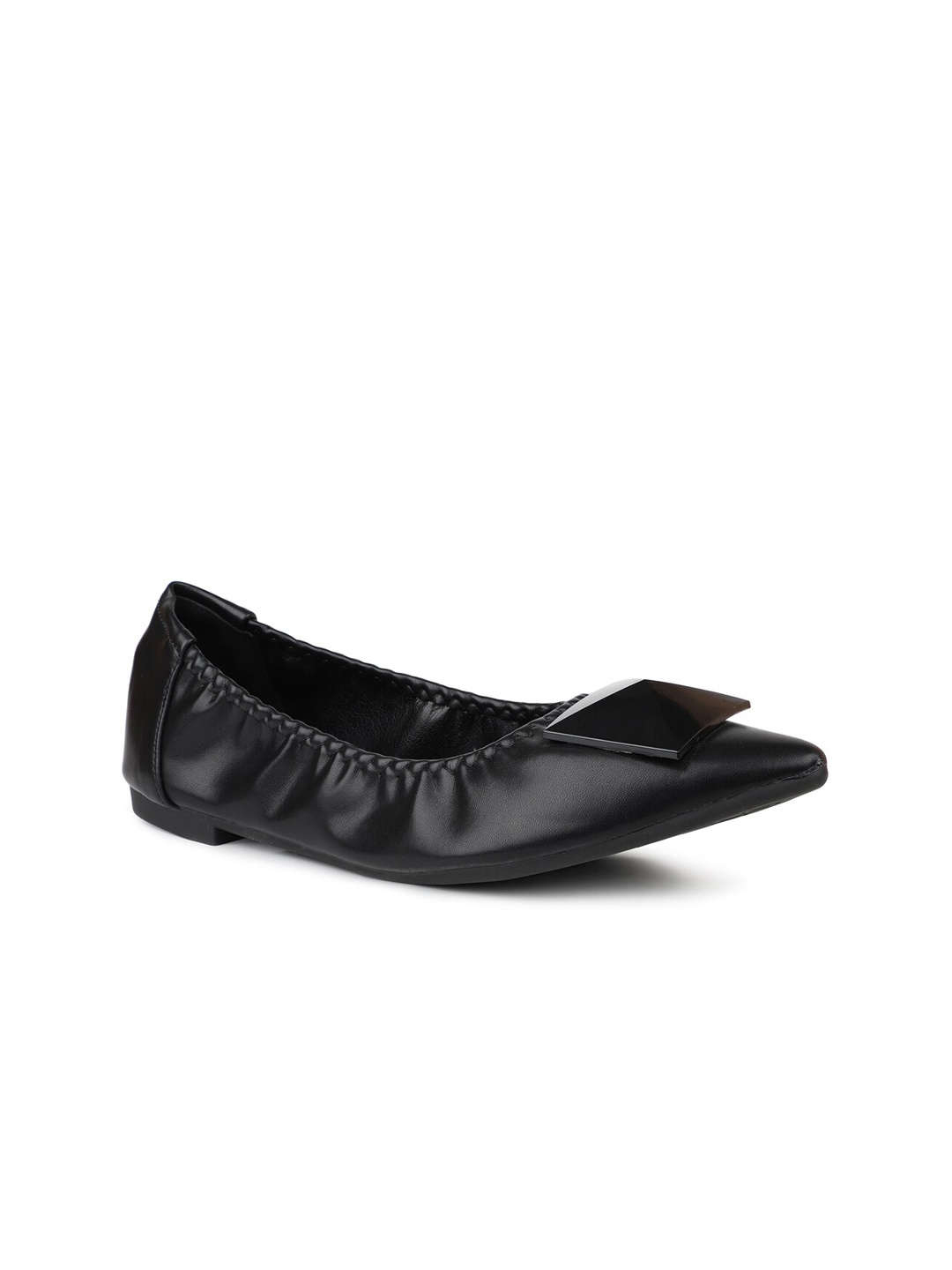 

Inc 5 Women Solid Ballerinas With Buckles, Black