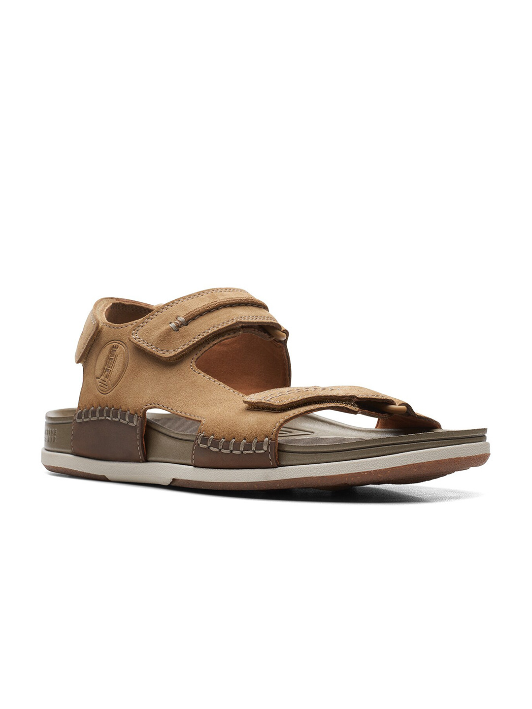 

Clarks Men Leather Sports Sandals, Brown