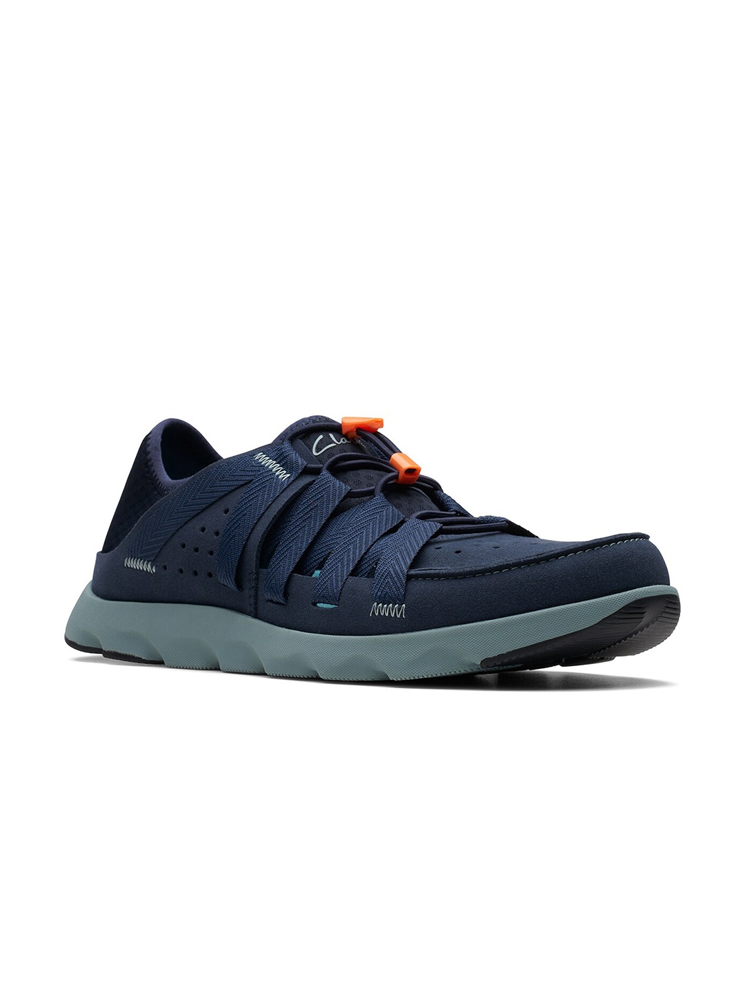 

Clarks Men Fisherman Sandals, Navy blue