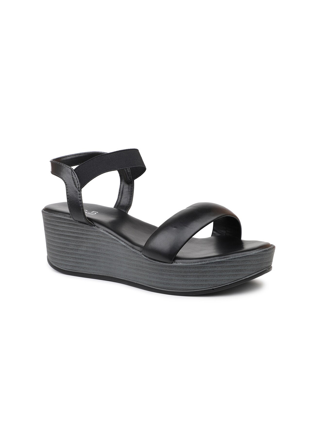 

Inc 5 Women Open Toe Wedge Heels, Black