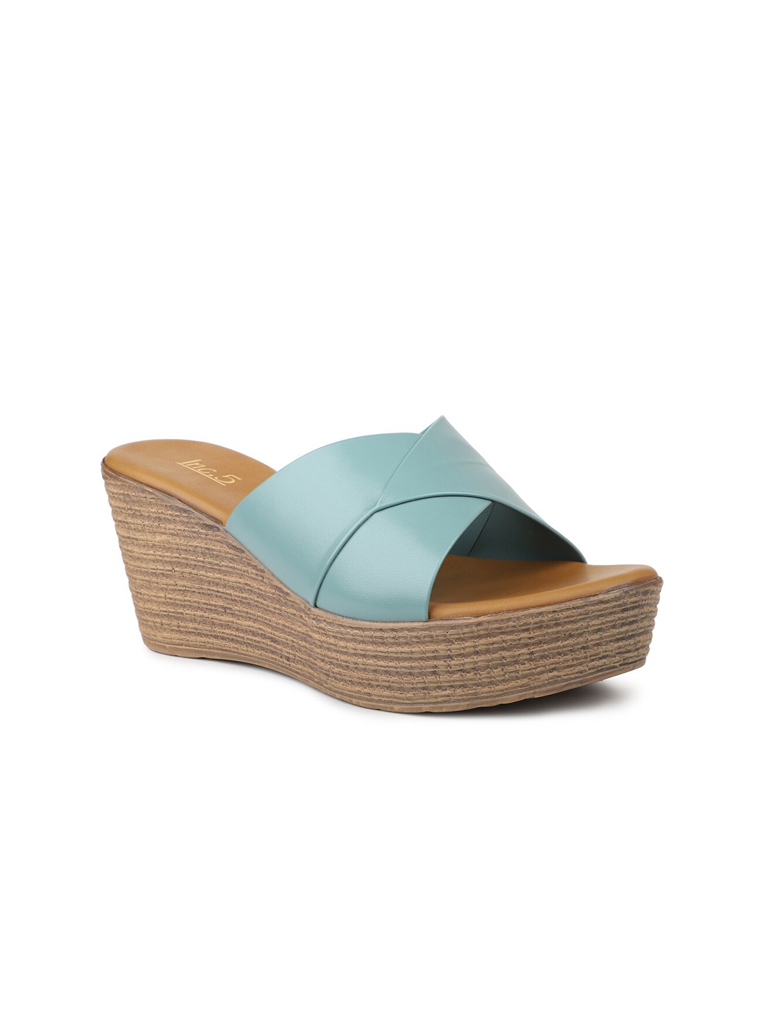 

Inc 5 Open Toe Wedge Heels, Green