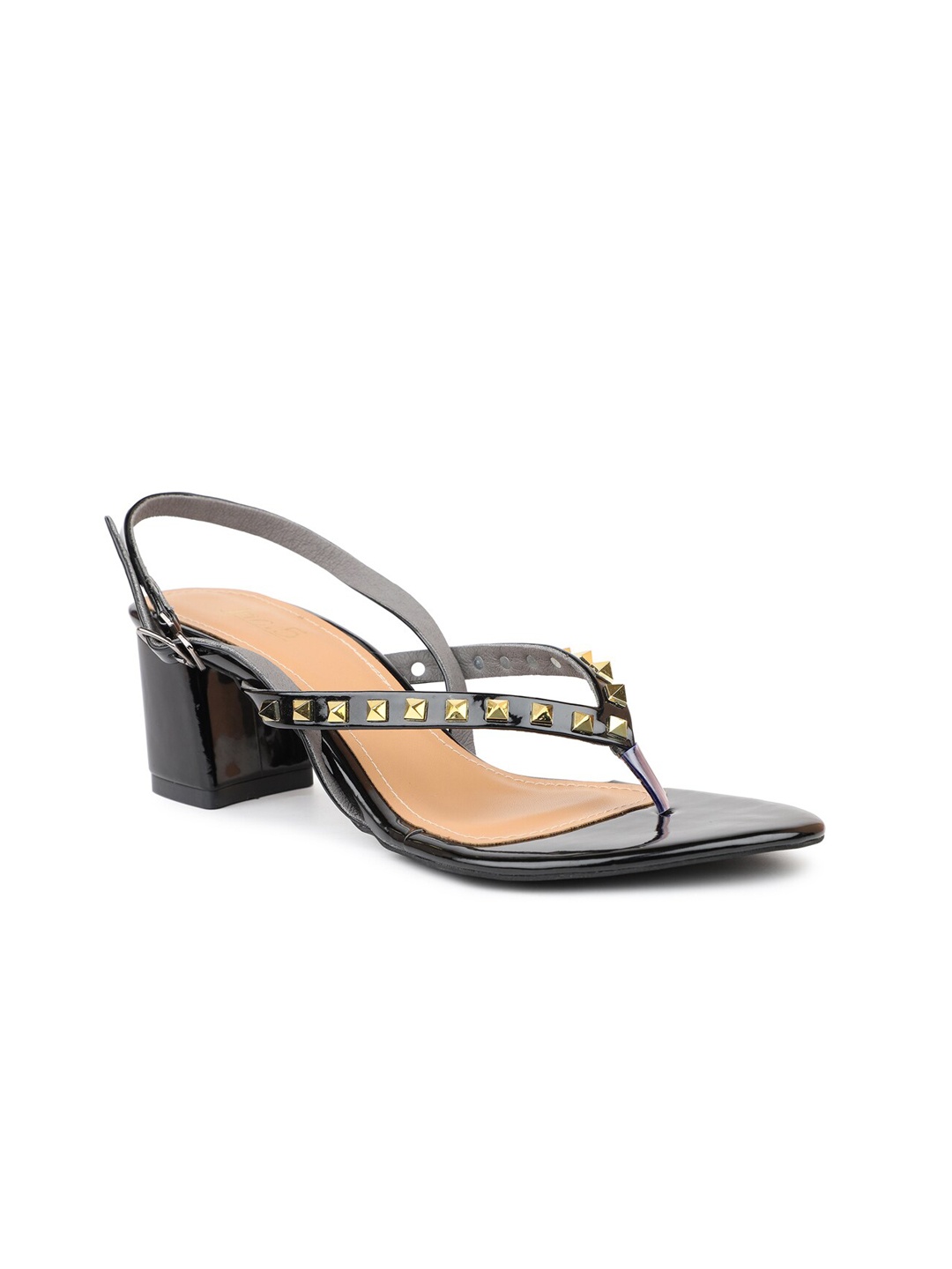 

Inc 5 Women Embellished Open Toe Block Heels, Black