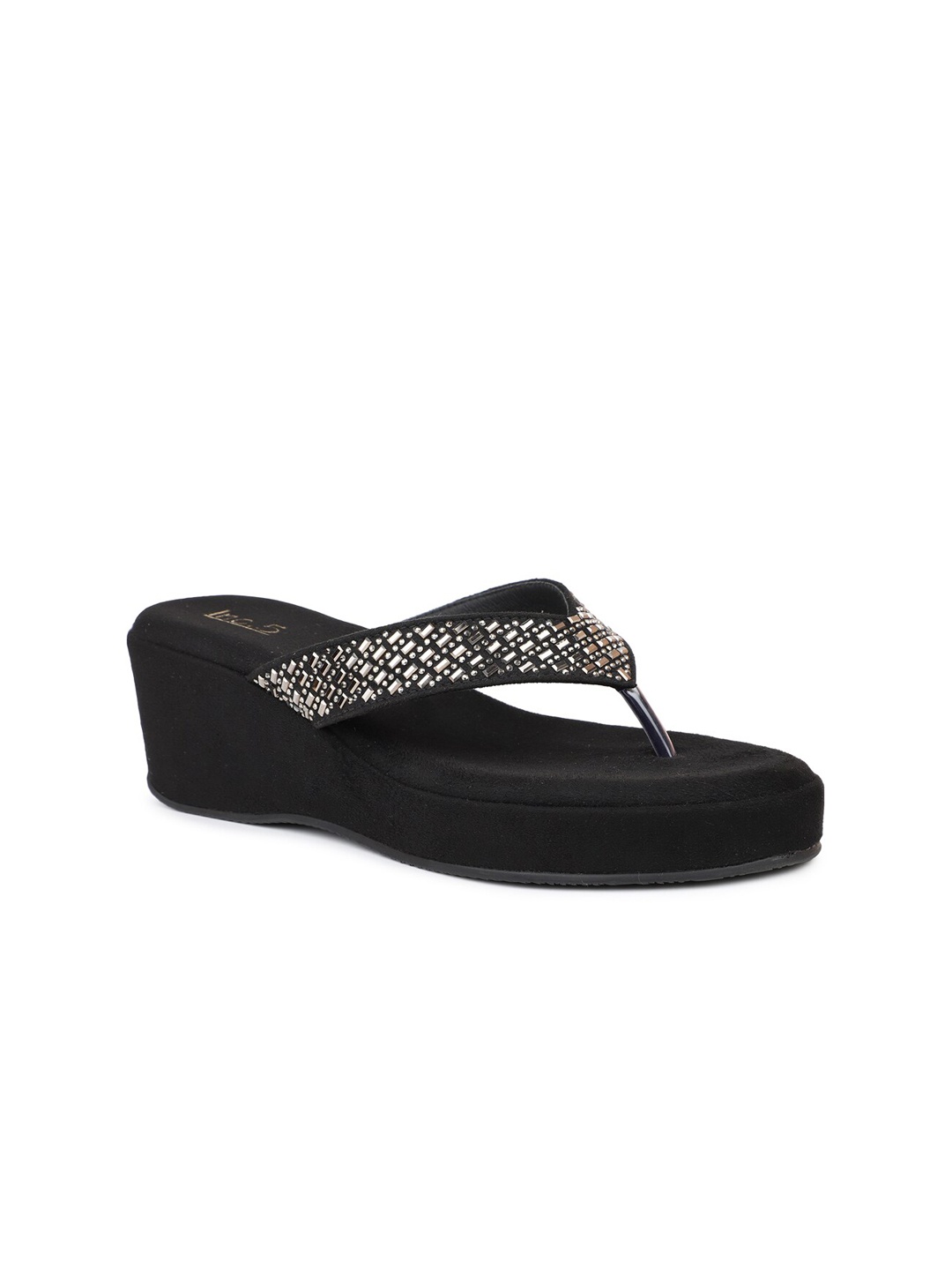 

Inc 5 Women Embellished Wedge Heels, Black