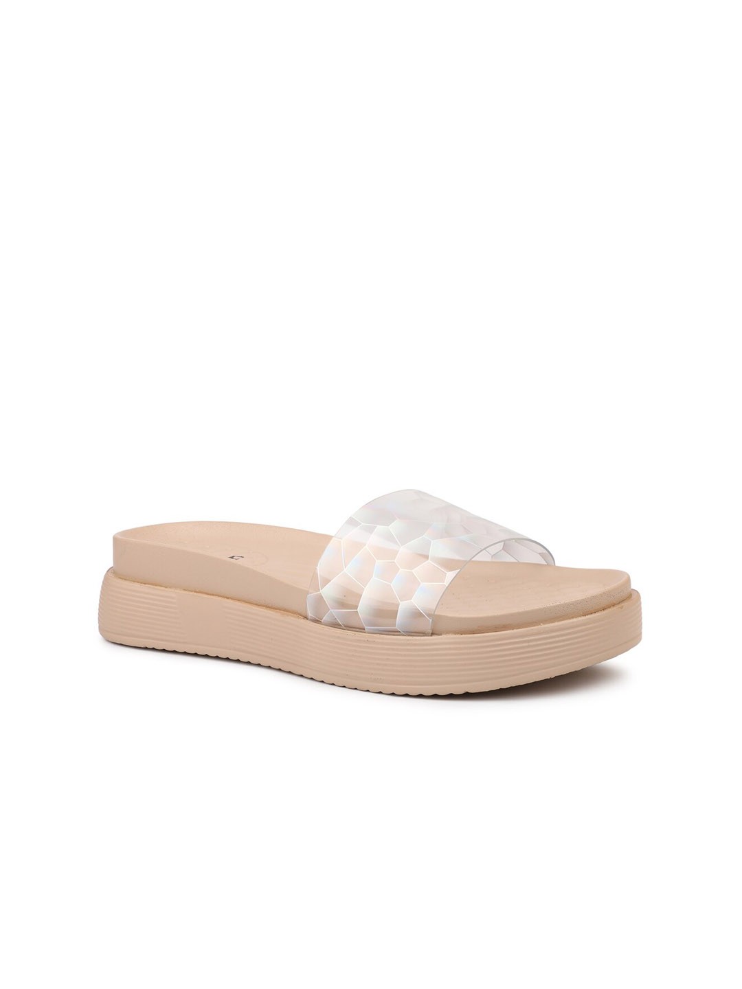 

Inc 5 Women Open Toe Comfort Flatform Heels, Peach