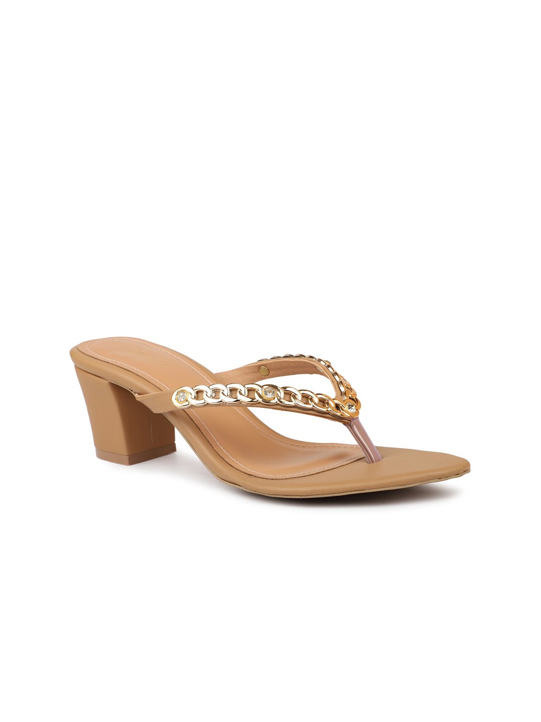 

Inc 5 Embellished Block Heels, Beige
