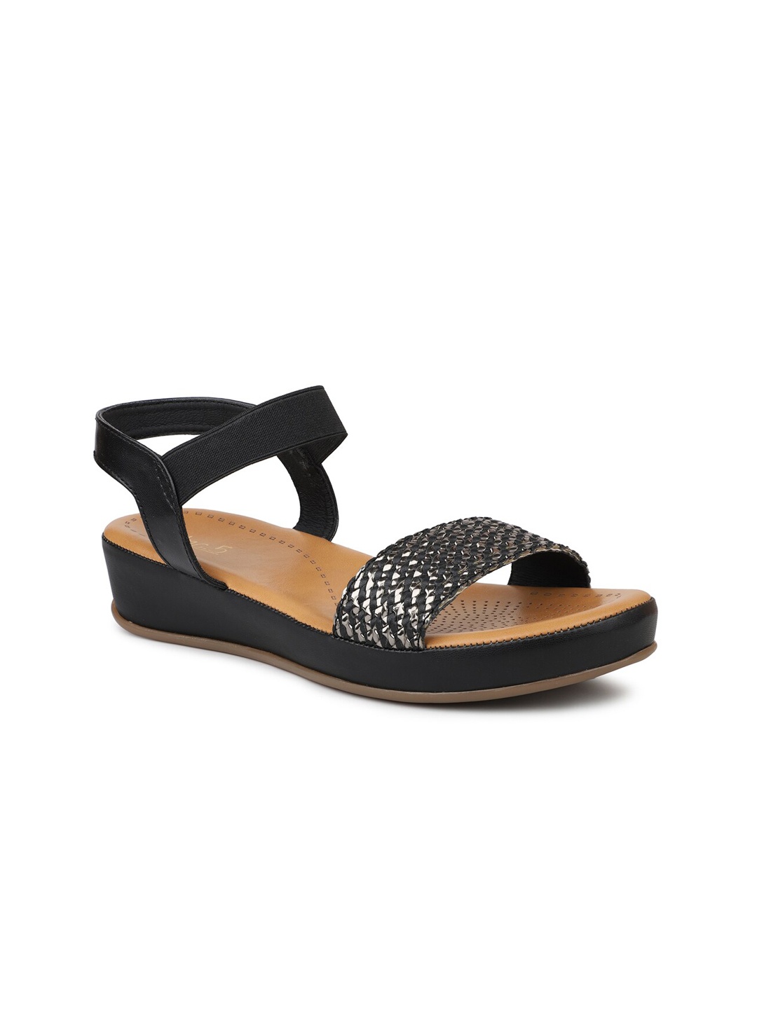 

Inc 5 Embellished Open Toe Flats, Black