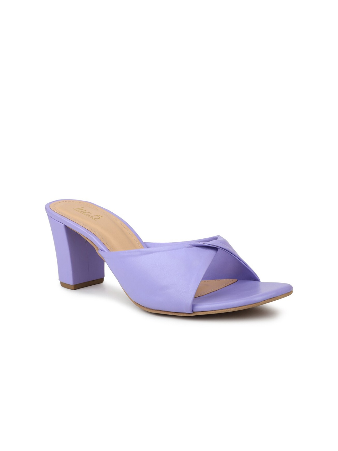 

Inc 5 Open Toe Block Heels, Lavender