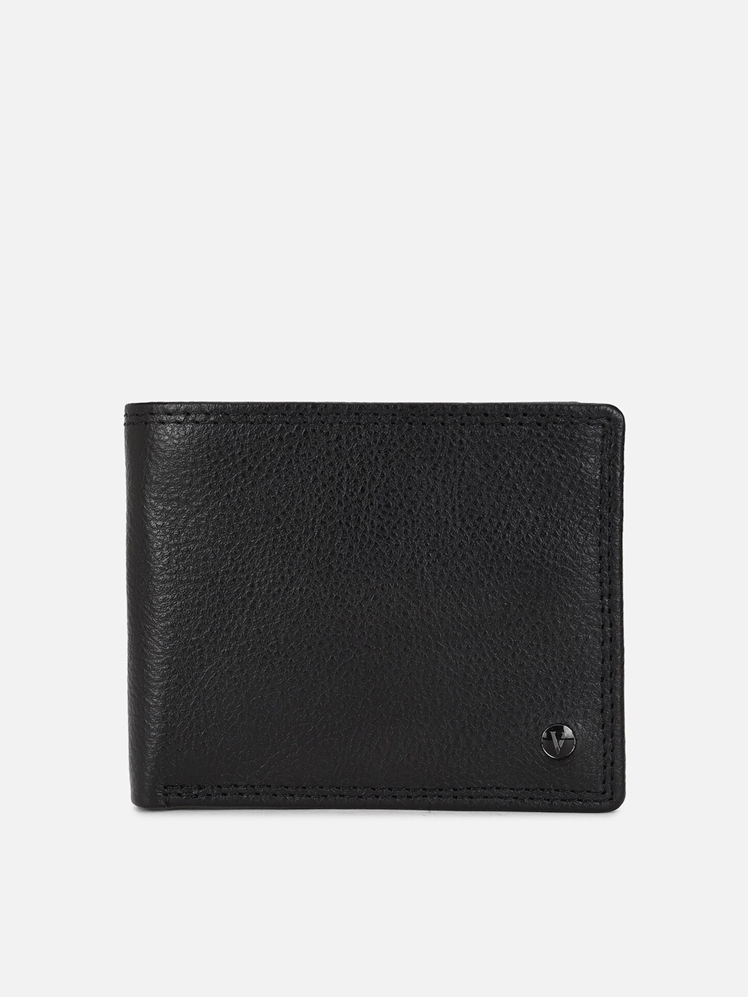 

Van Heusen Men Leather Two Fold Wallet, Black