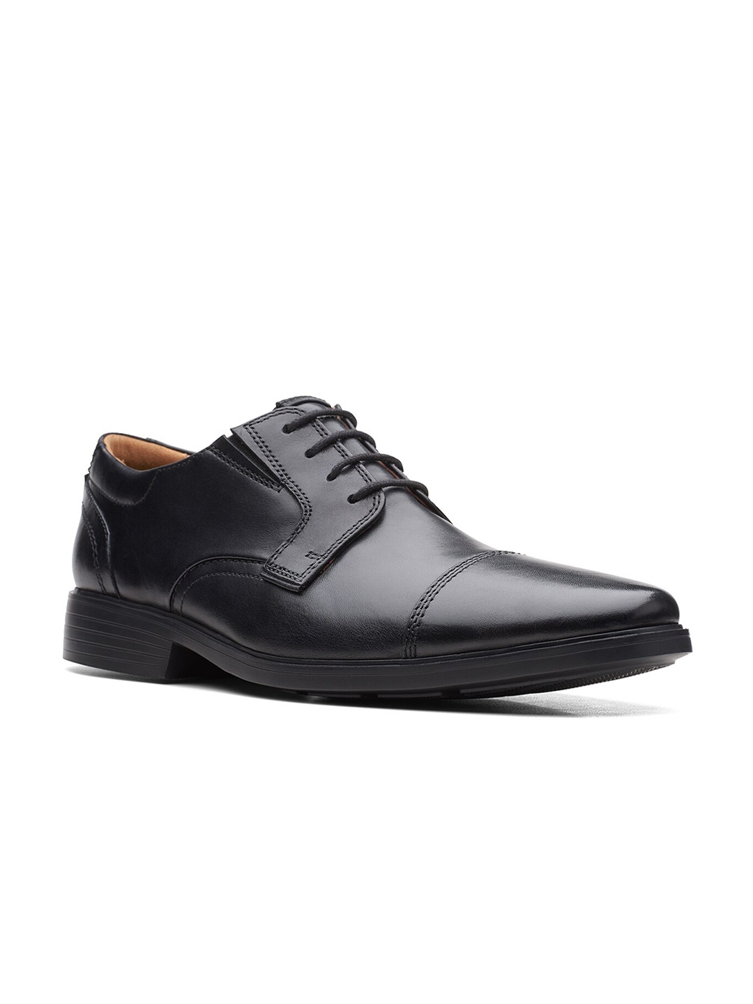 

Clarks Men Clarkslite Cap Leather Formal Derbys, Black