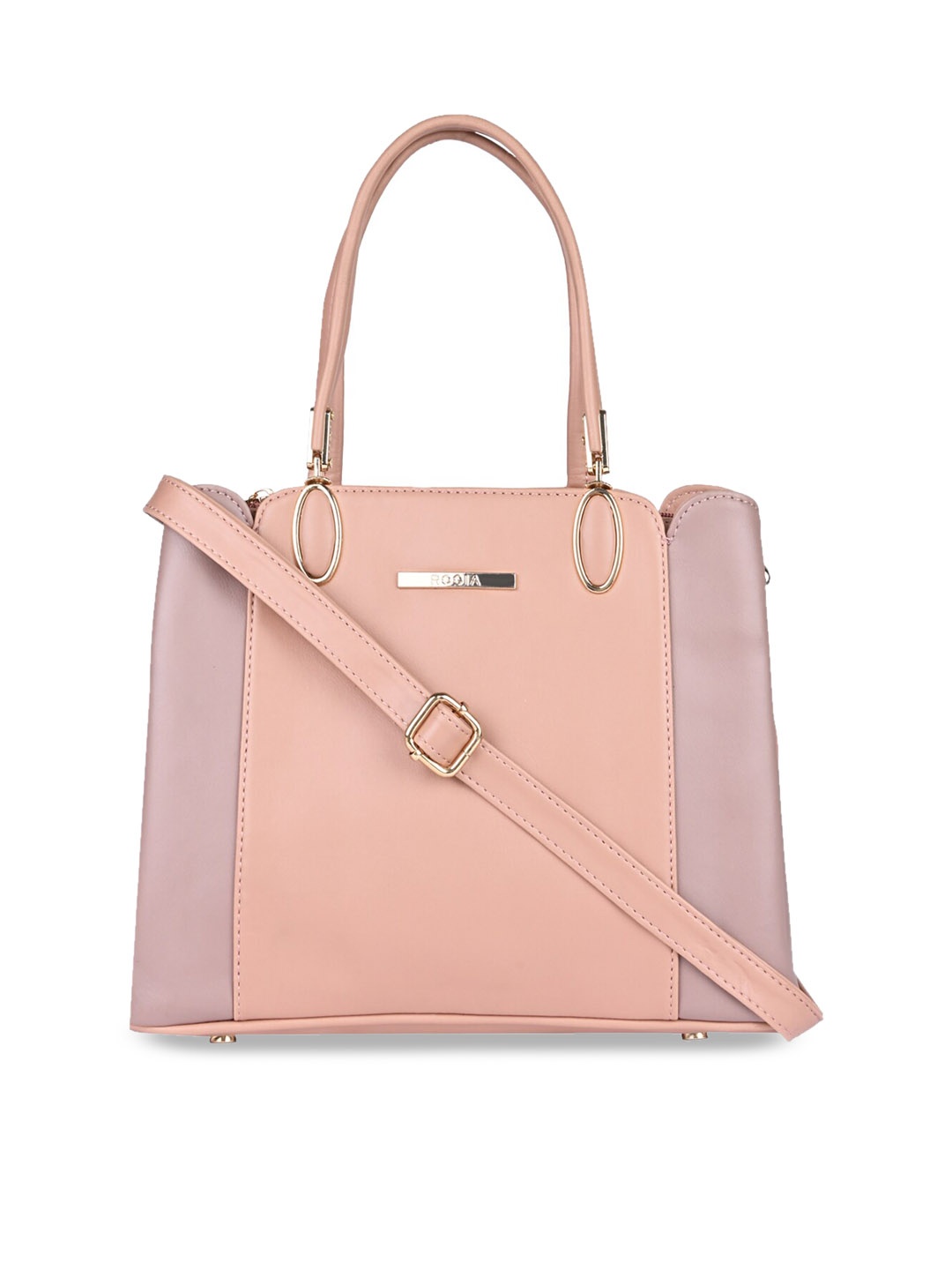 

Rocia Chickoo Colourblocked Pu Structured Shoulder Bag, Pink