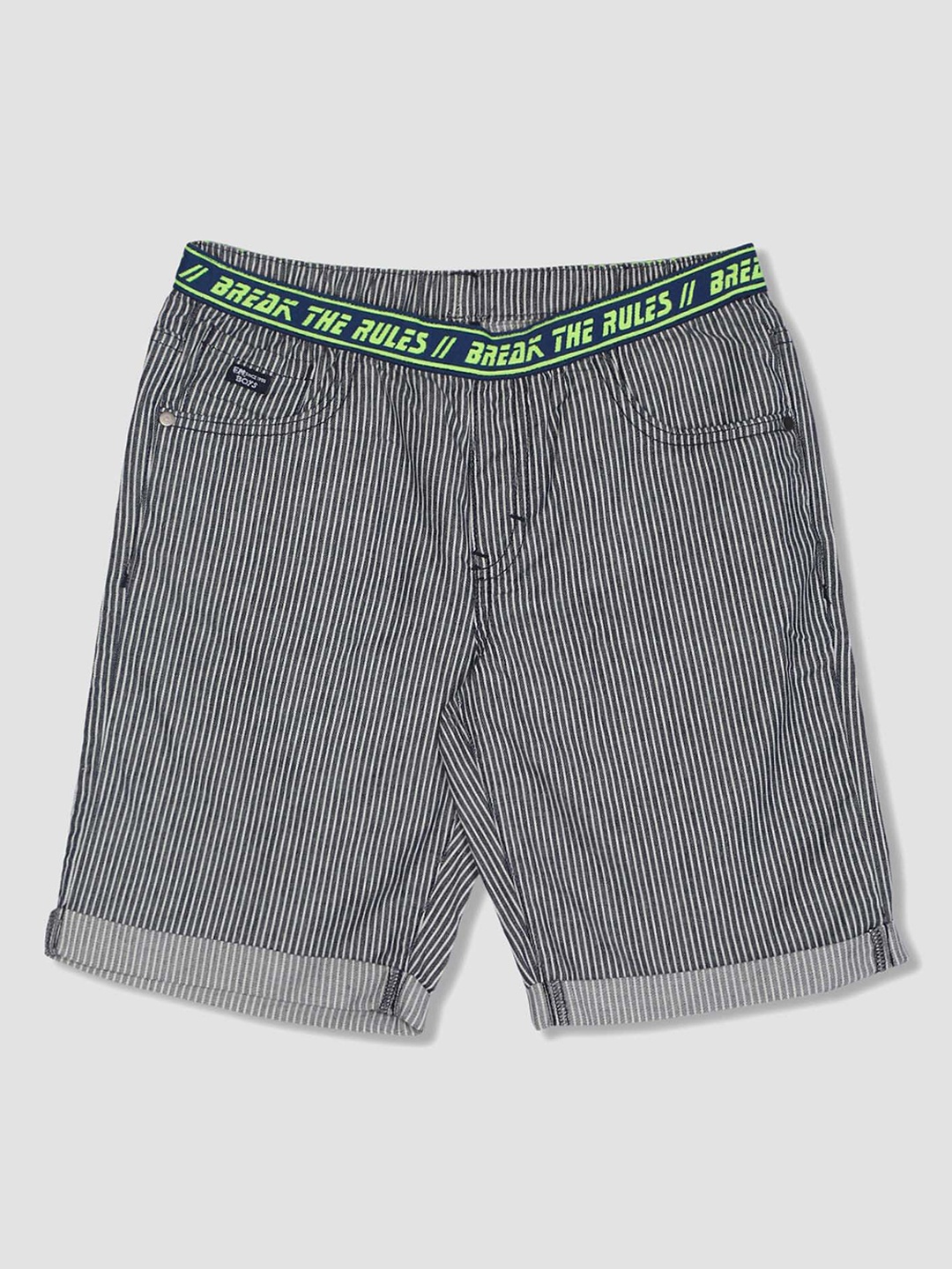 

Flying Machine Boys Striped Shorts, Blue