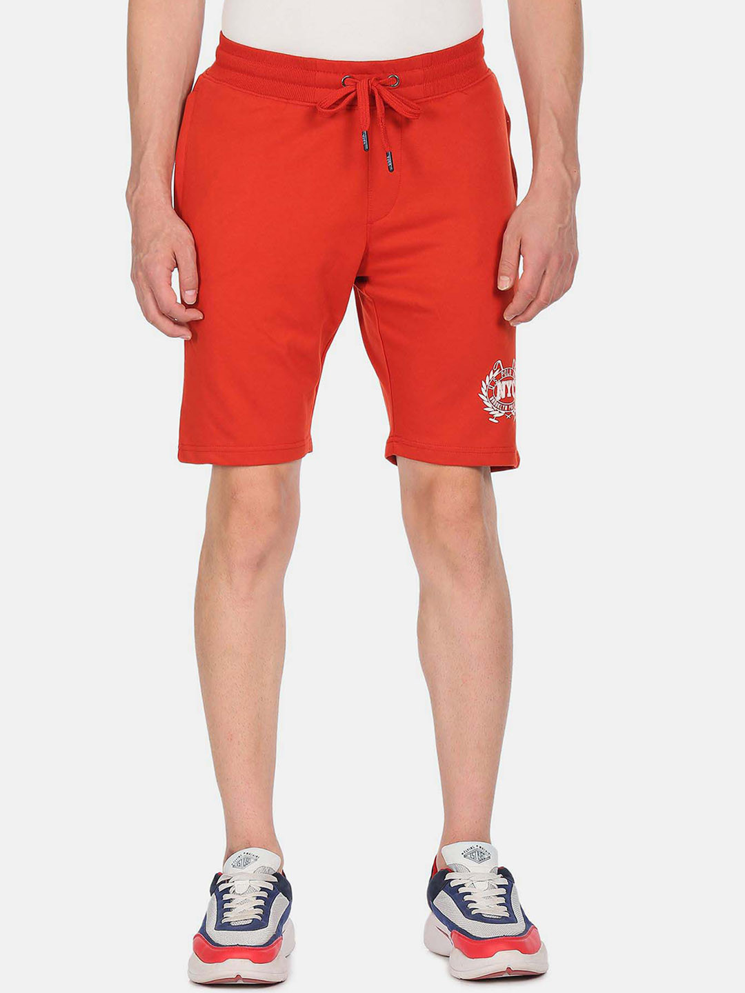 

U.S. Polo Assn. Denim Co. Men Regular Fit Mid-Rise Shorts, Red