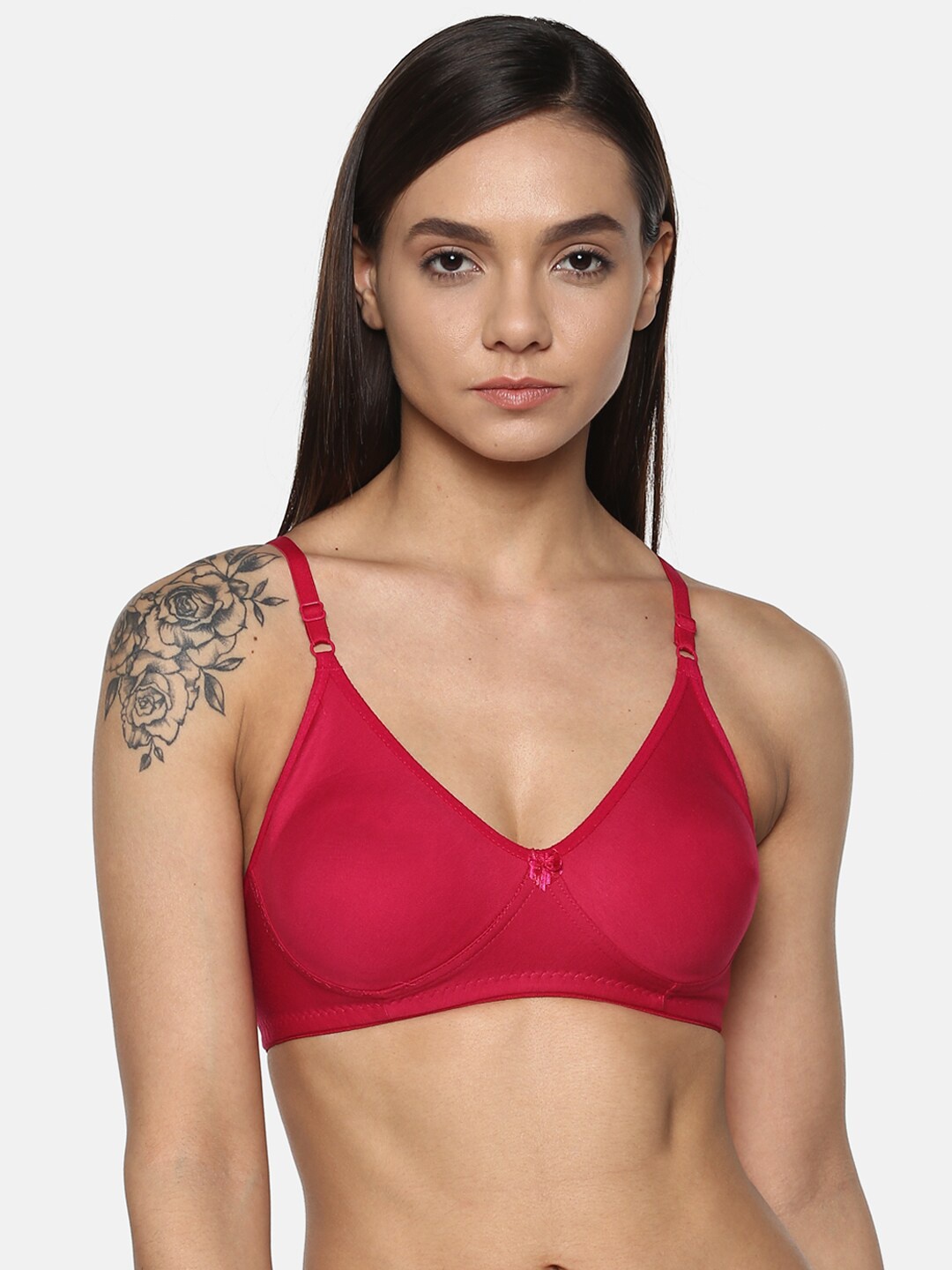 

ETC Non Padded Cotton T-Shirt Bra, Pink