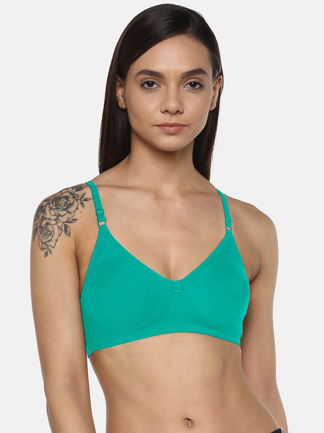 

ETC Non Padded Cotton T-Shirt Bra, Green
