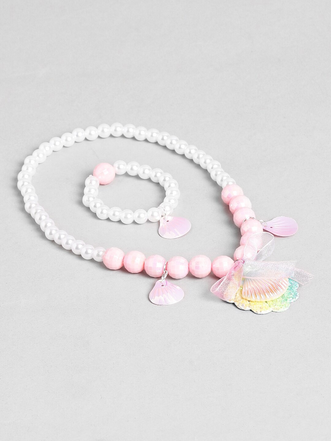 

EL REGALO Girls Beaded Jewellery Set, Pink