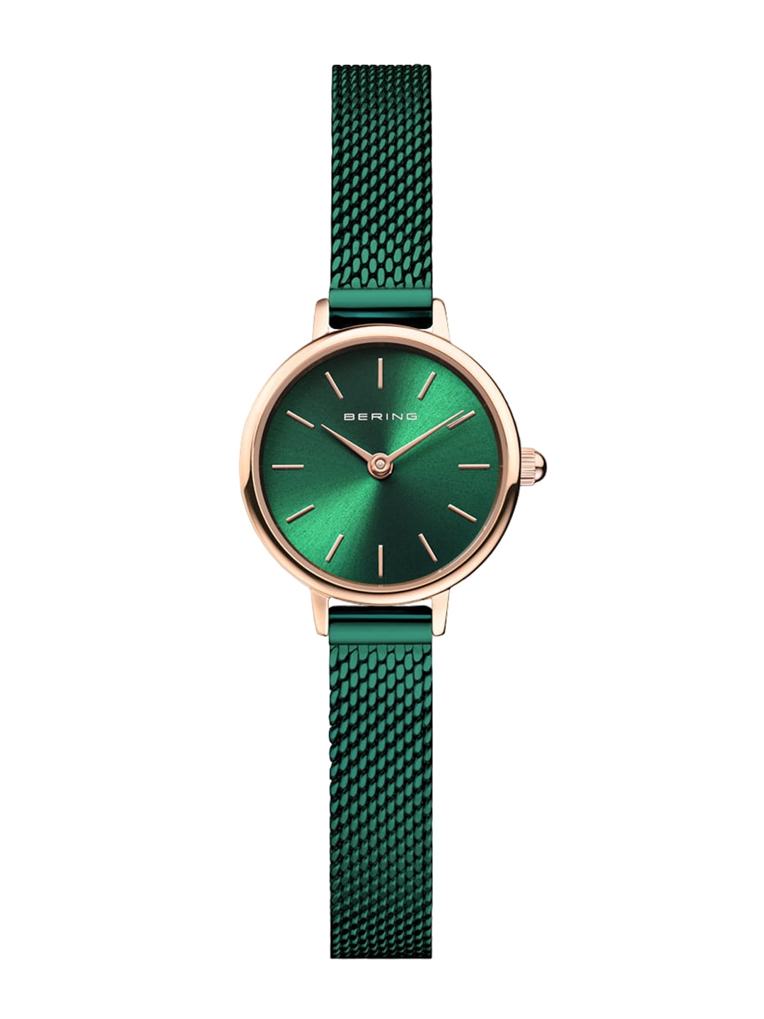 

BERING Women Stainless Steel Bracelet Style Straps Analogue Watch 11022-868, Green