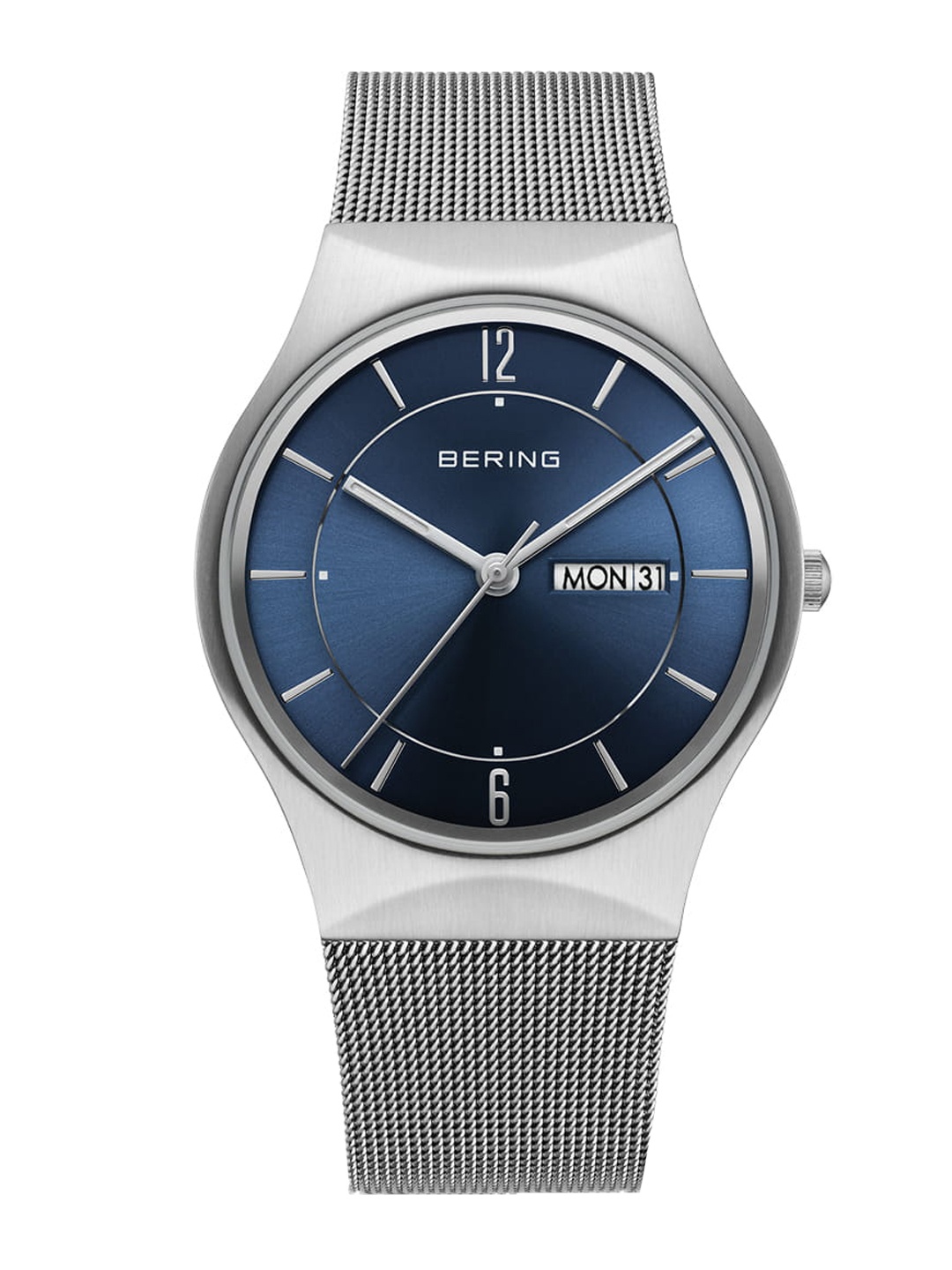

BERING Men Stainless Steel Bracelet Style Straps Analogue Watch 11938-003DD, Blue
