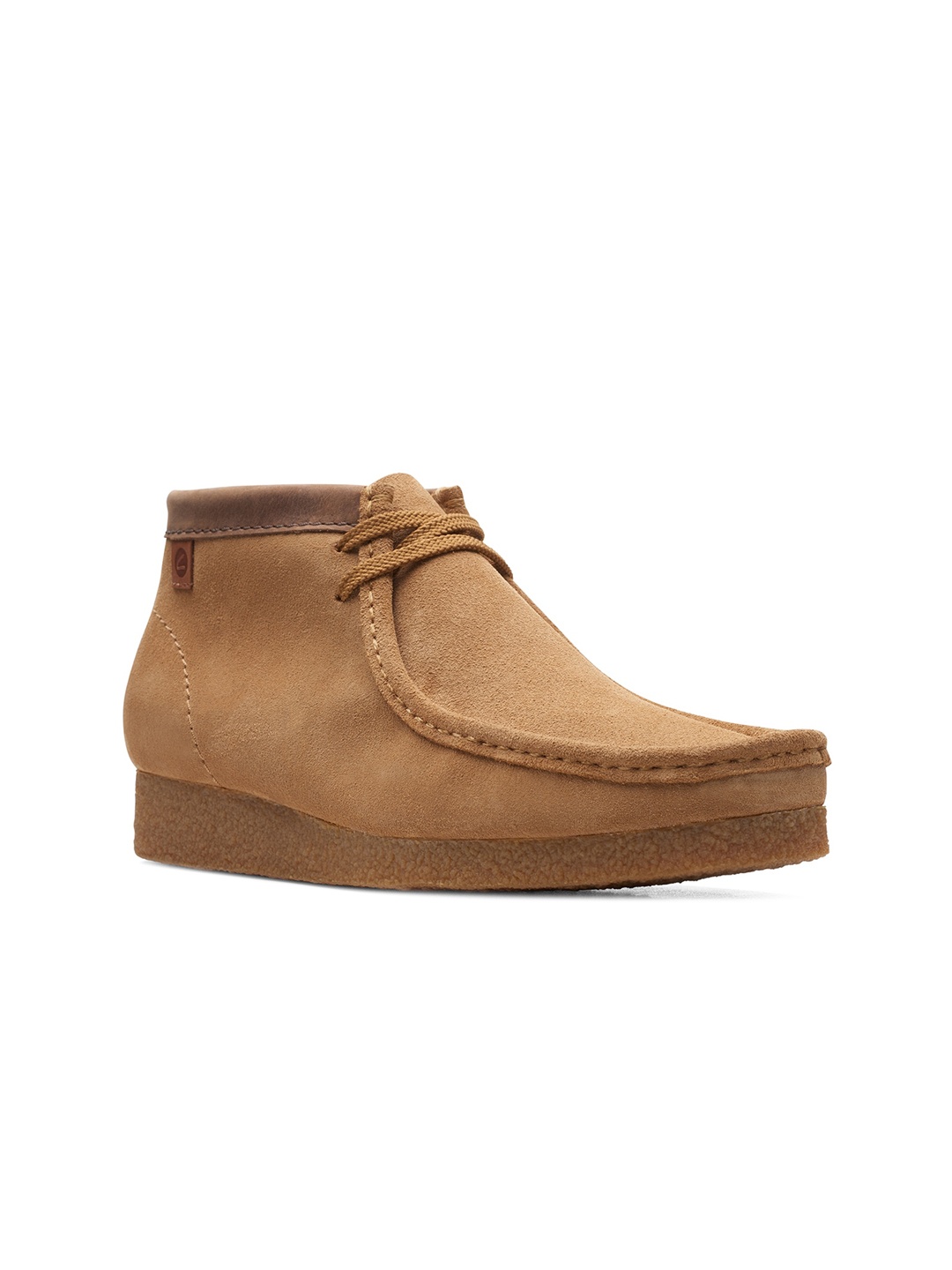 

Clarks Men Shacre Square -Toe Mid Top Suede Boots, Brown