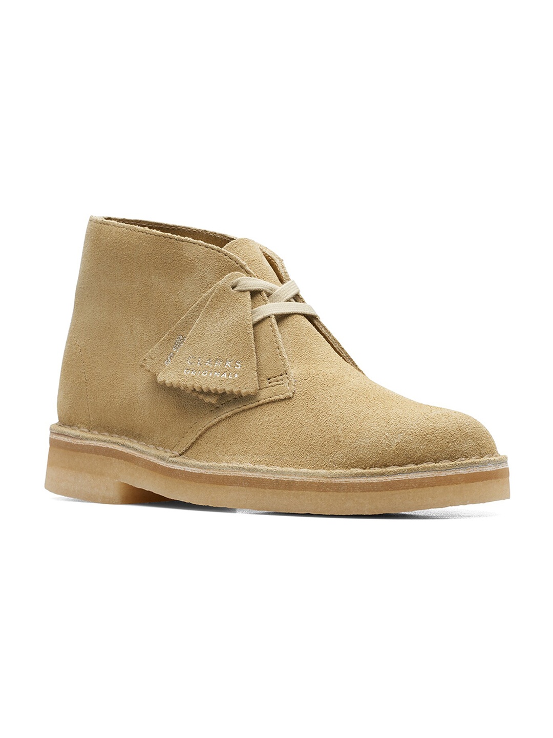 

Clarks Women Mid Top Suede Desert Boots, Beige