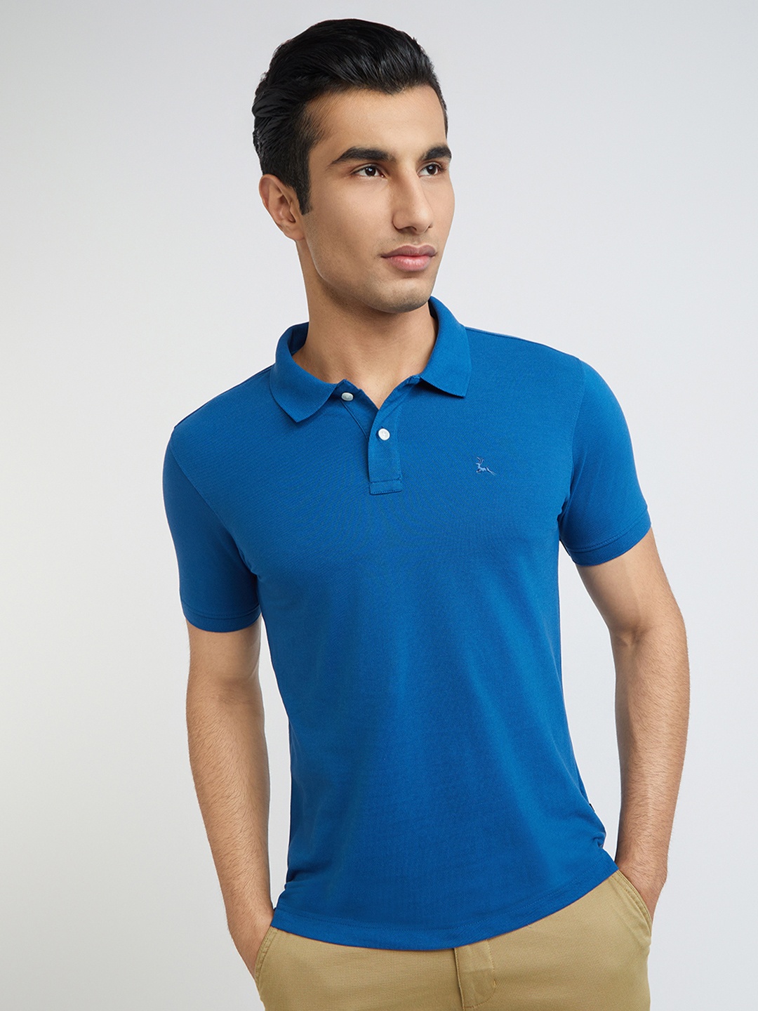 

Parx Men Polo Collar T-shirt, Teal