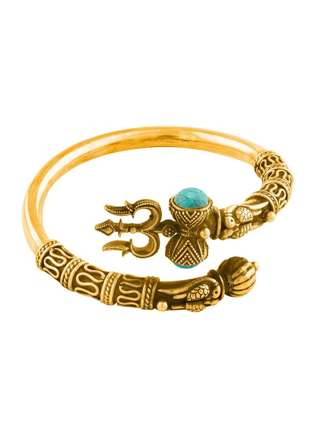 

ahilya Gold-Plated 92.5 Sterling Silver Shiva Shambhu Kada
