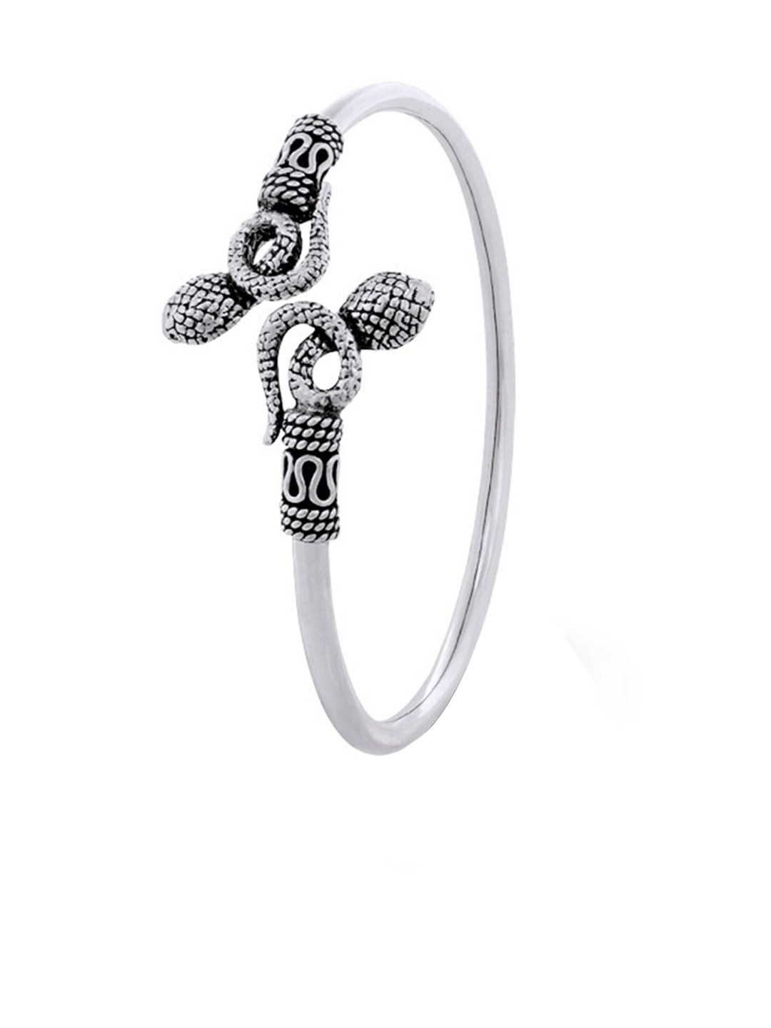 

ahilya 92.5 Sterling Silver Silver-Plated Shesha Kada