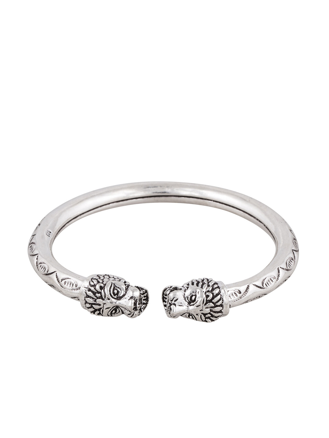 

ahilya Women 92.5 Sterling Silver Silver-Plated Kada Bracelet