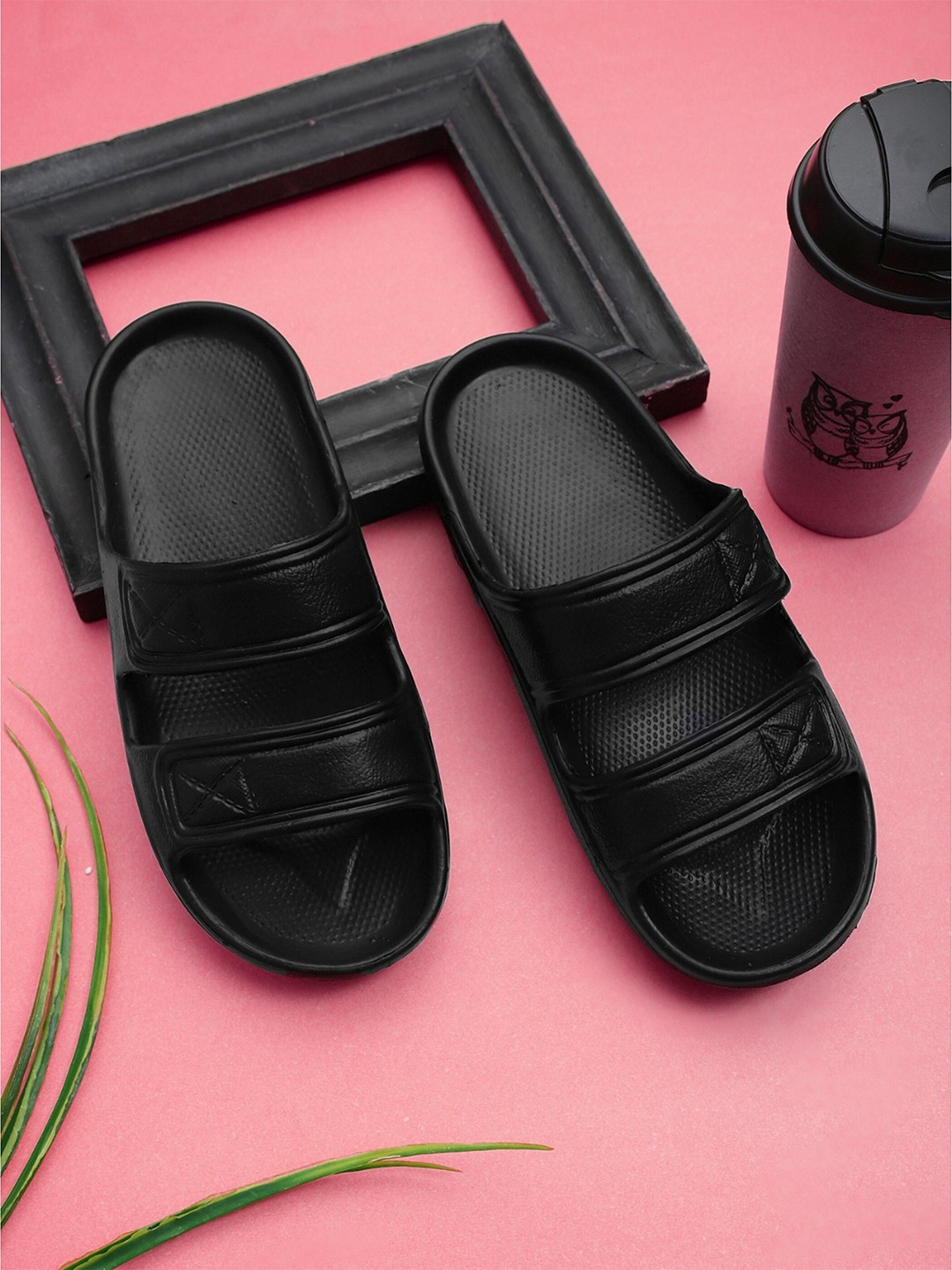 

Pampy Angel Men Croslite Sliders, Black