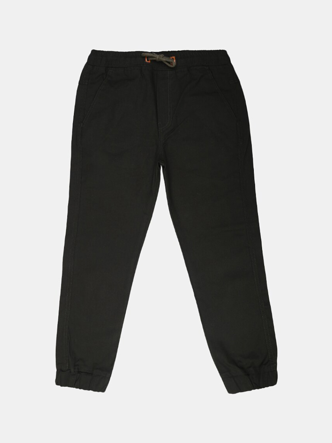 

V-Mart Boys Mid Rise Classic Cotton Joggers, Black