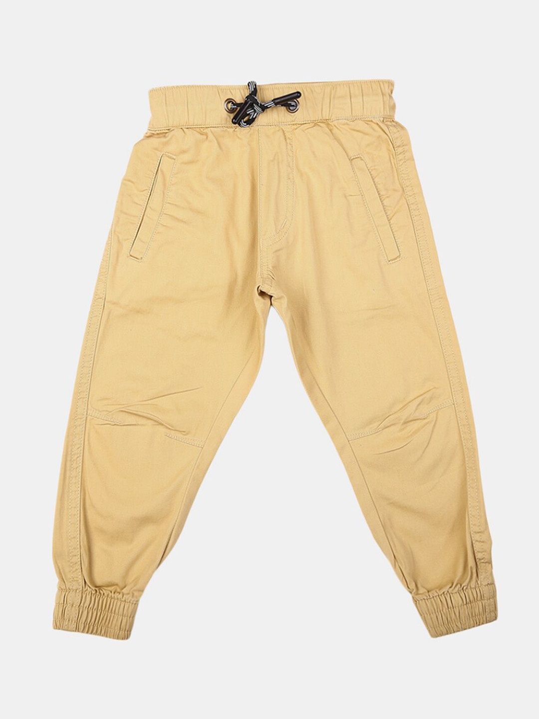 

V-Mart Boys Mid Rise Classic Cotton Joggers, Khaki