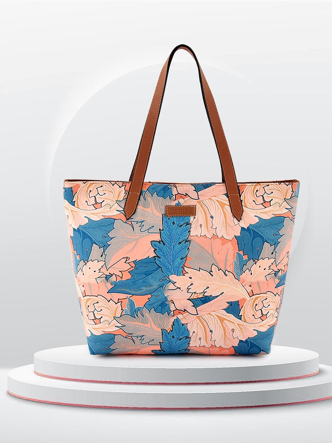 

Lychee bags Graphic Printed Shopper Tote Bag, Blue