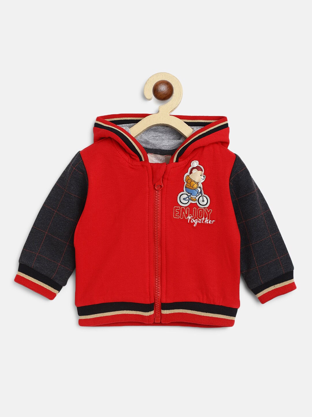 

Chicco Boys Printed Hooded Sweatshirt, Red
