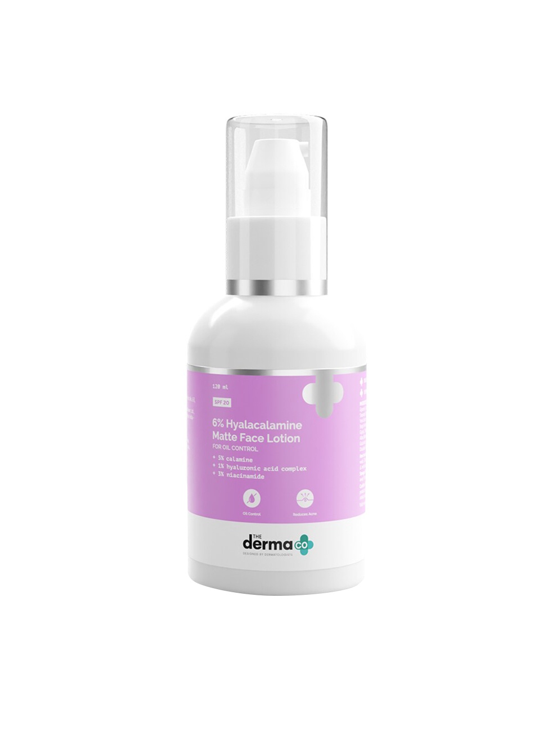 

The Derma co. 6% Hyalacalamine Matte Face Lotion 120 ml, Pink