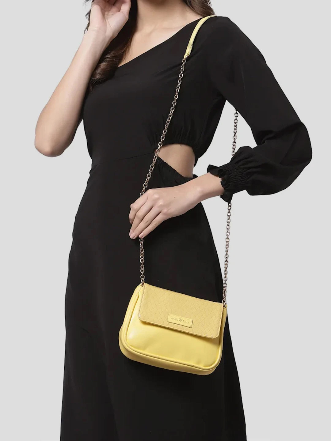 AQUATAN PU Structured Sling Bag with Quilted