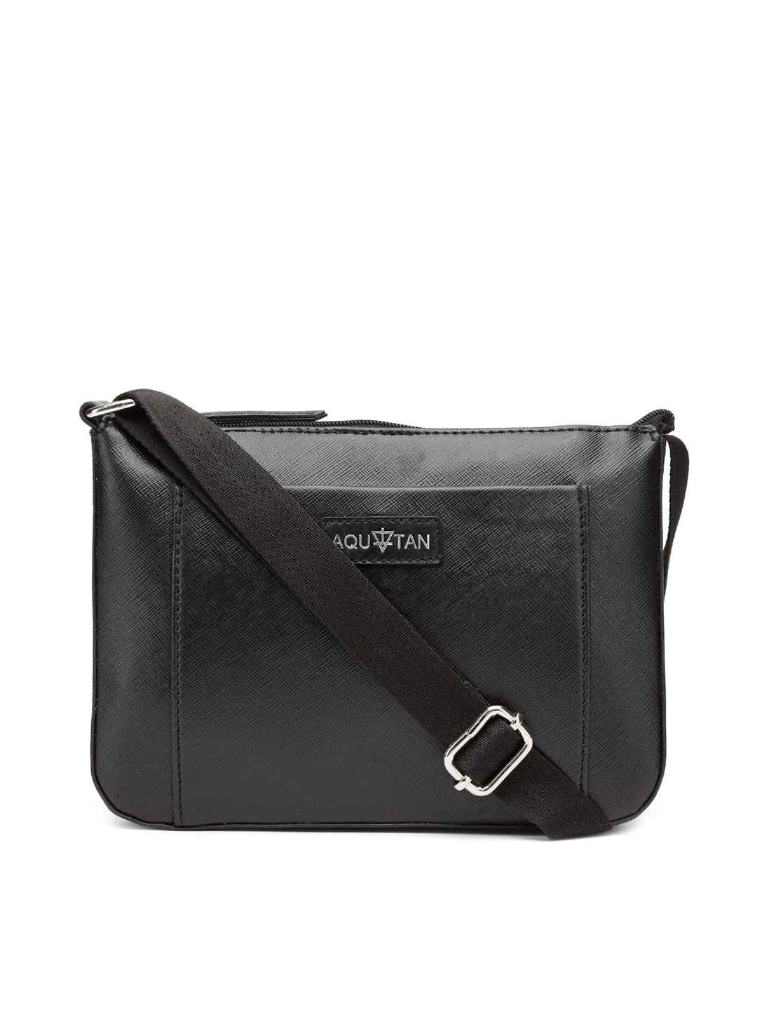 

AQUATAN PU Structured Sling Bag, Black