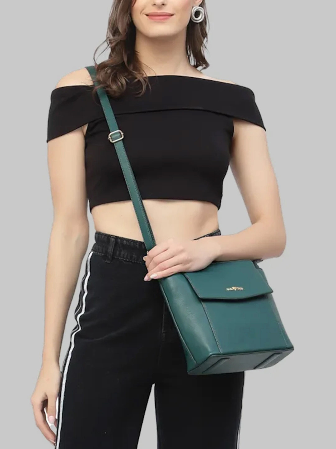 AQUATAN PU Structured Crossbody Sling Bag