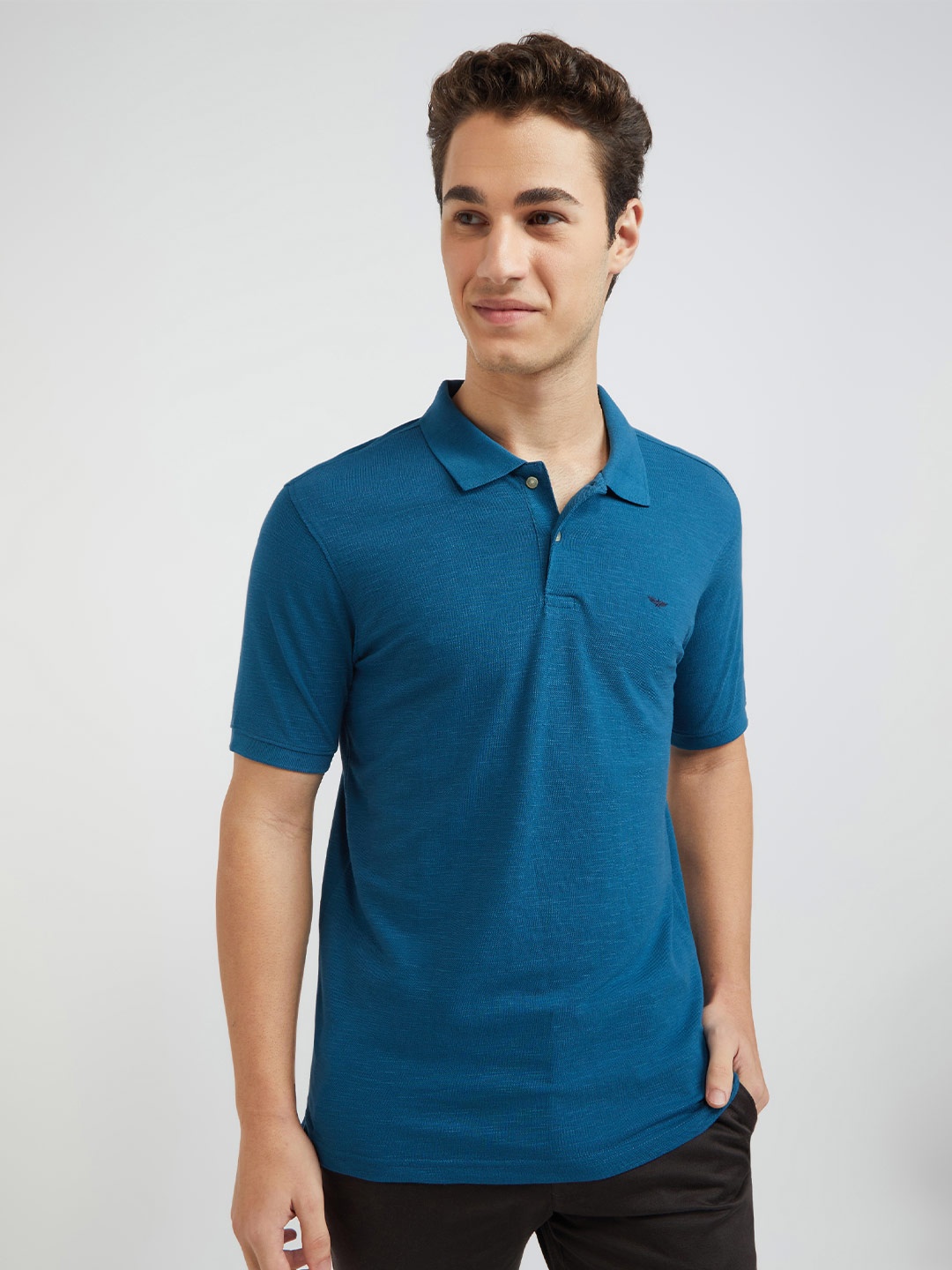 

Park Avenue Polo Collar Slim Fit T-shirt, Teal